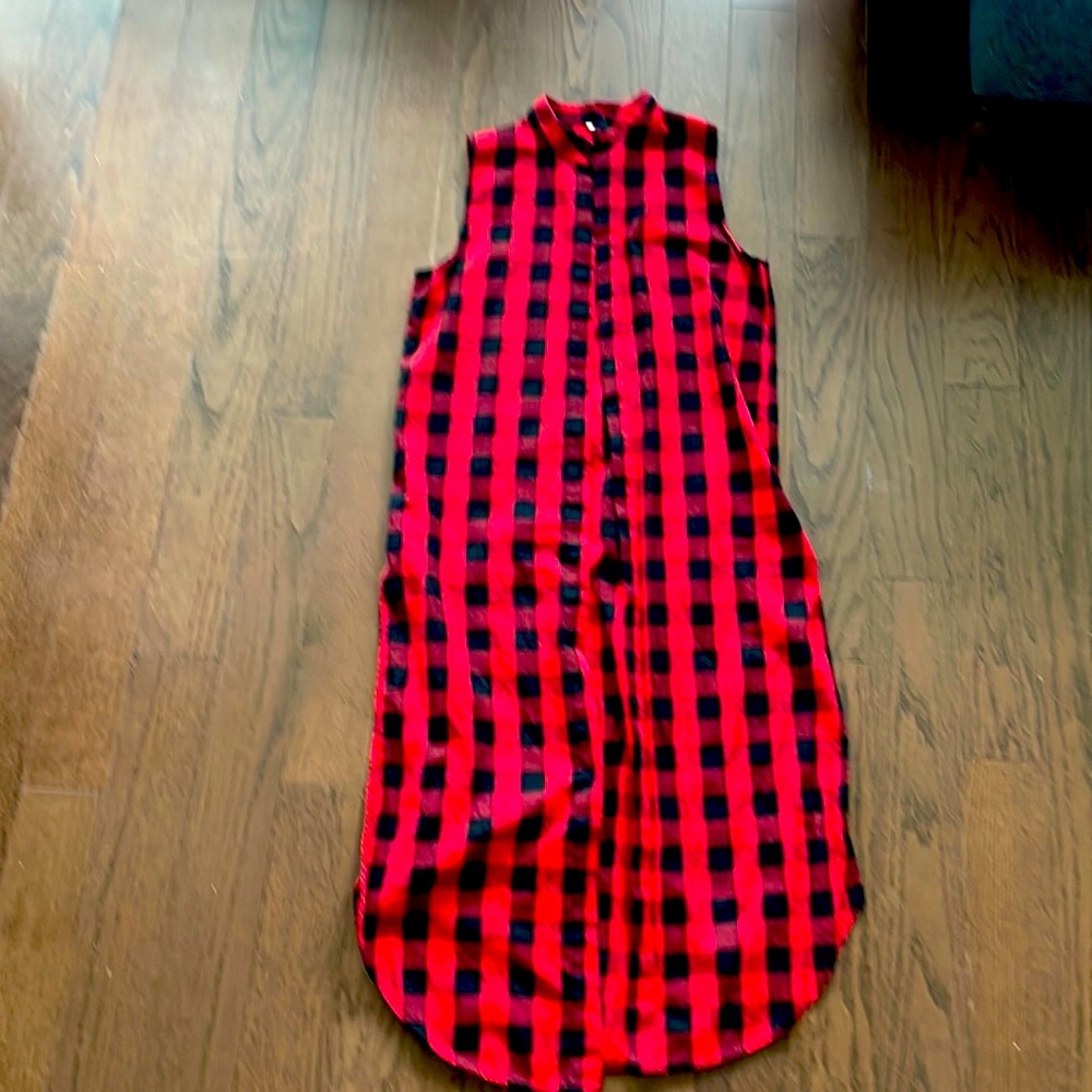 Plaid full length vest from BP purchased from Nordstroms.